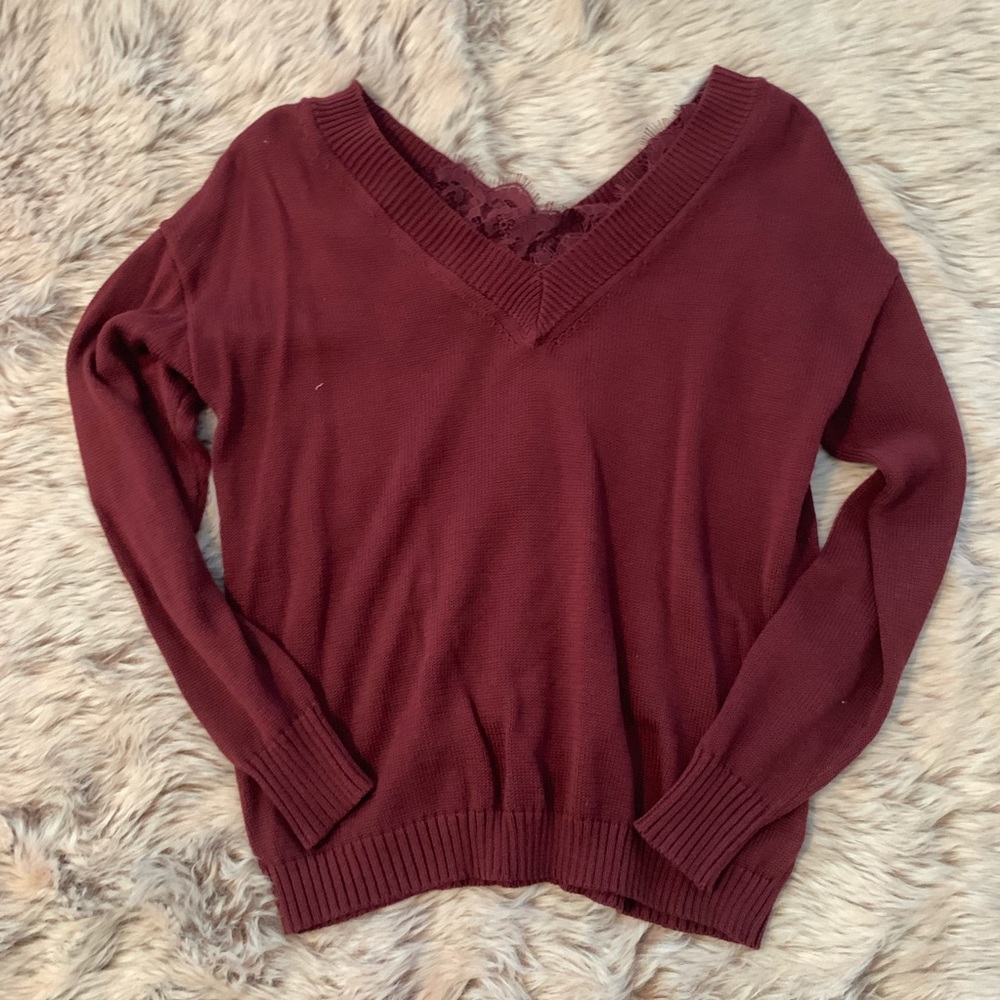 Vici Maroon Sweater